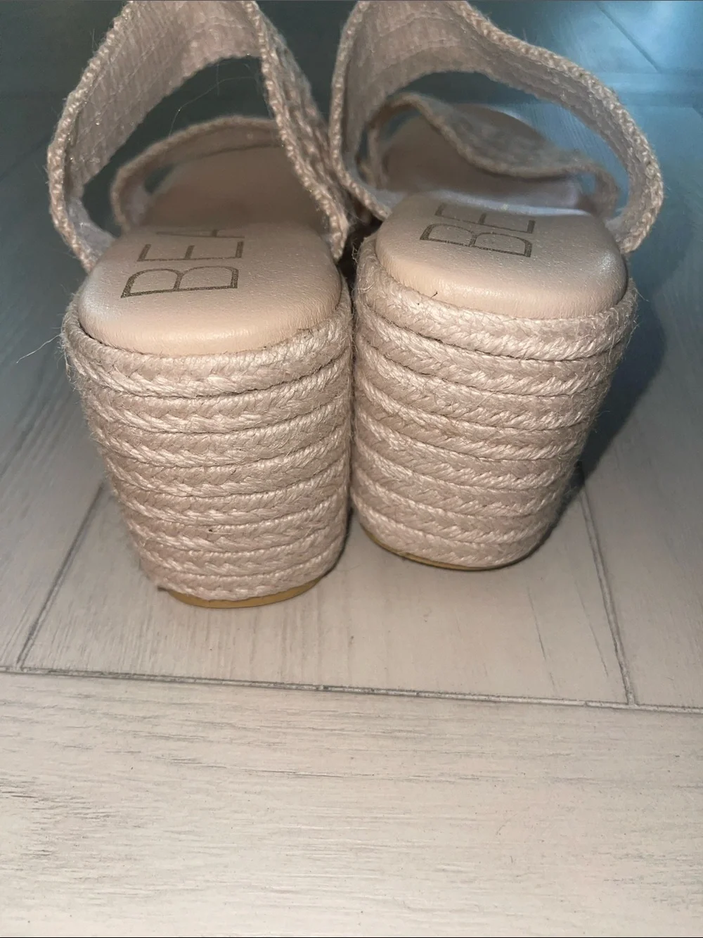 Matisse Cream Braided Platform Slide Sandals